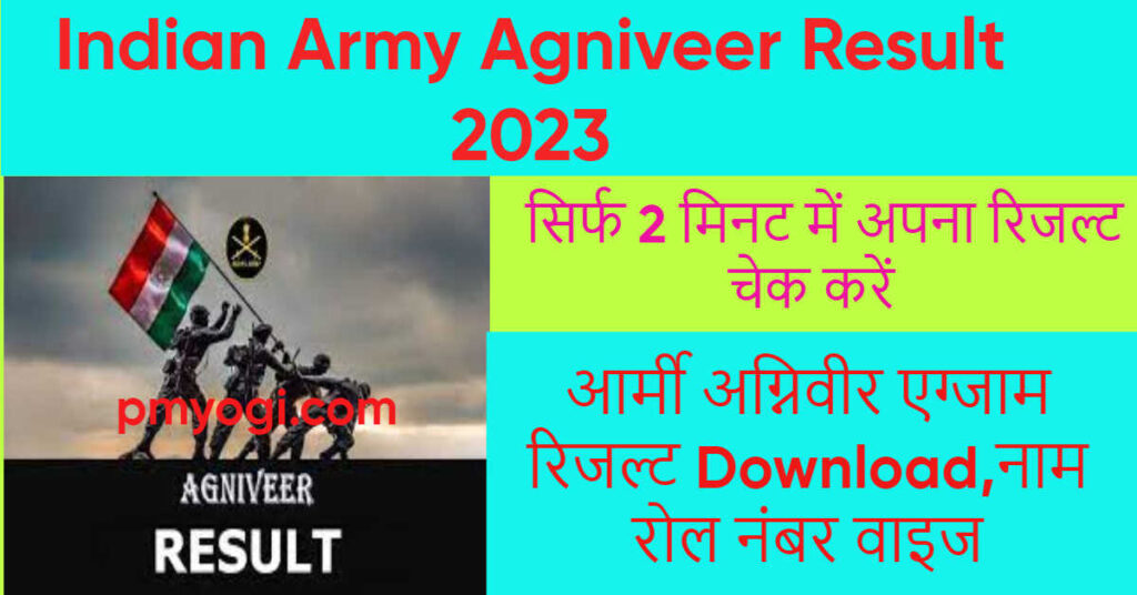 Indian Army Agniveer Result 2023
