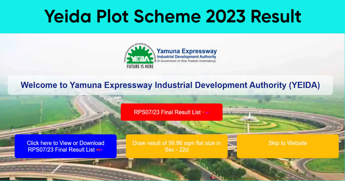 Yeida Plot Scheme 2023 Result