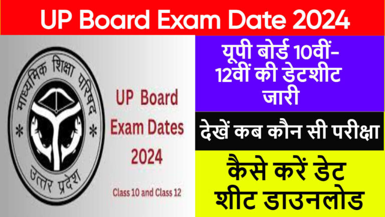 UP Board Exam Date 2024