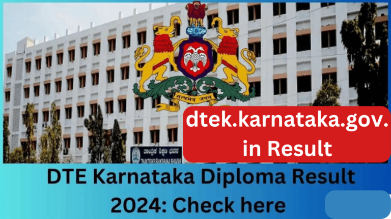 DTE Karnataka Diploma Result 2024