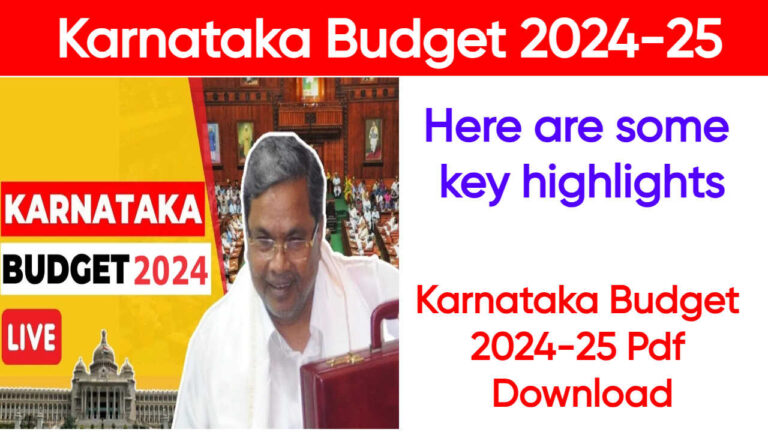 Karnataka Budget 2024-25