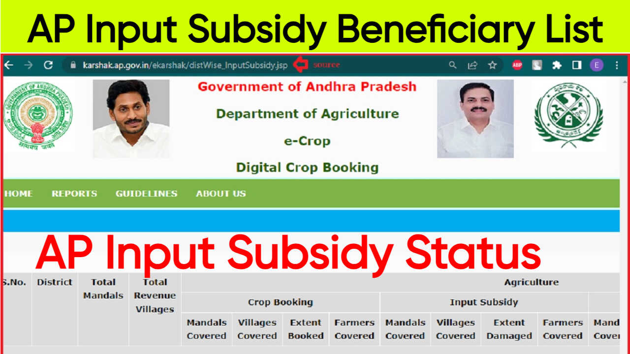 AP Input Subsidy Beneficiary List