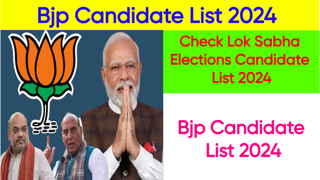 Bjp Candidate List 2024