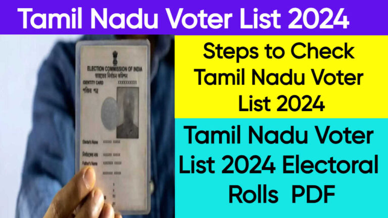 Tamil Nadu Voter List 2024