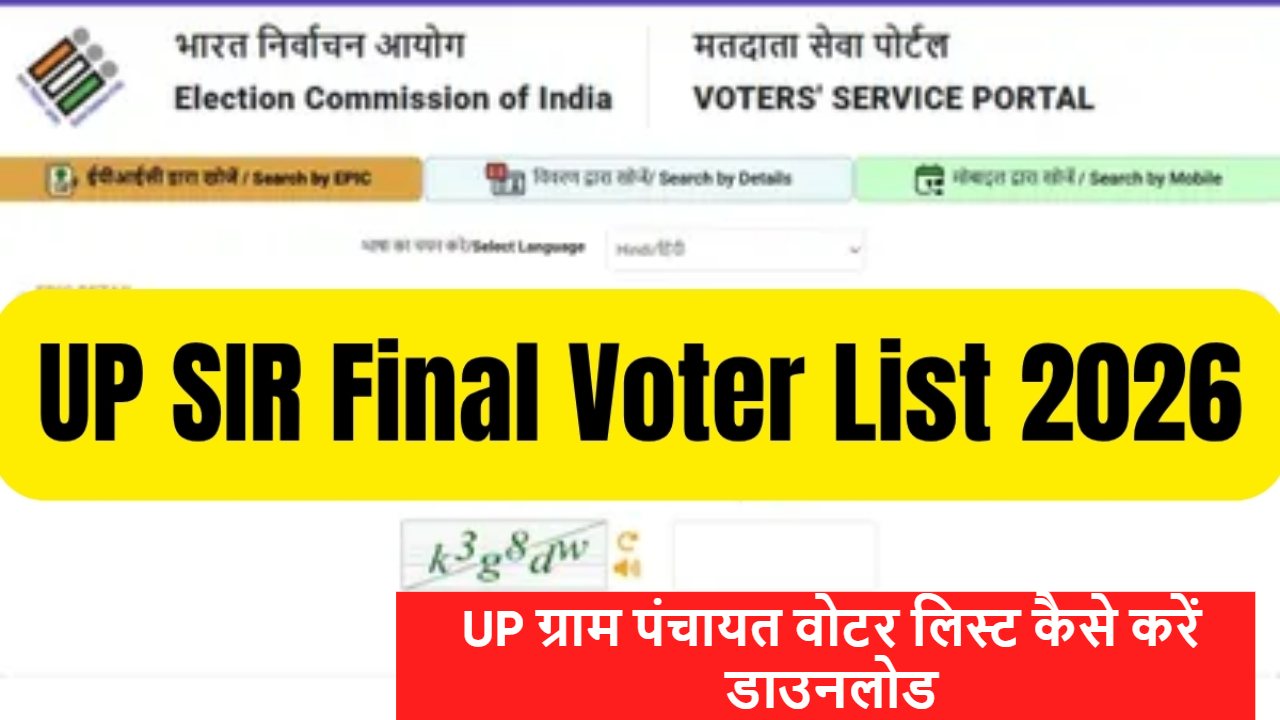 UP Sir Final List 2026